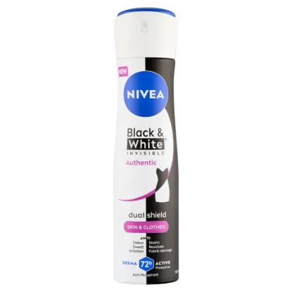 NIVEA MEN Black & White Invisible Authentic izzadásgátló 150 ml termékhez kapcsolódó kép