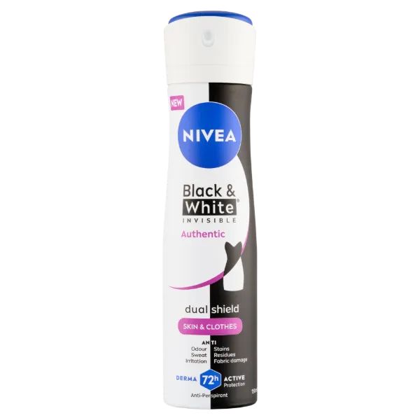 NIVEA MEN Black & White Invisible Authentic izzadásgátló 150 ml termékhez kapcsolódó kép