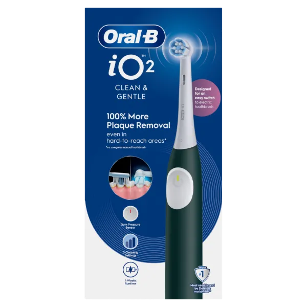 Oral-B iO 2 Elektromos Fogkefe, Erdőzöld termékhez kapcsolódó kép