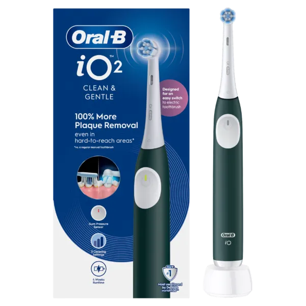 Oral-B iO 2 Elektromos Fogkefe, Erdőzöld termékhez kapcsolódó kép