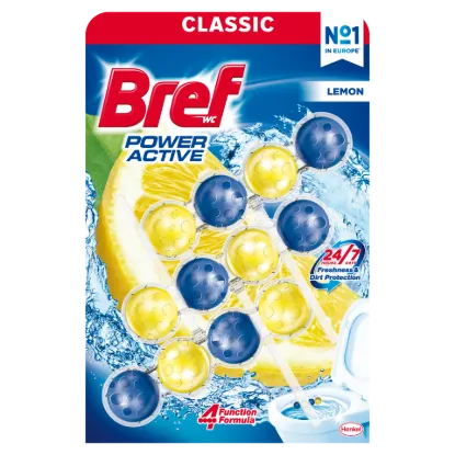 Bref Power Active Lemon WC frissítő 3 x 50 g termékhez kapcsolódó kép