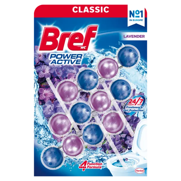 Bref Power Active Lavender WC frissítő 3 x 50 g termékhez kapcsolódó kép