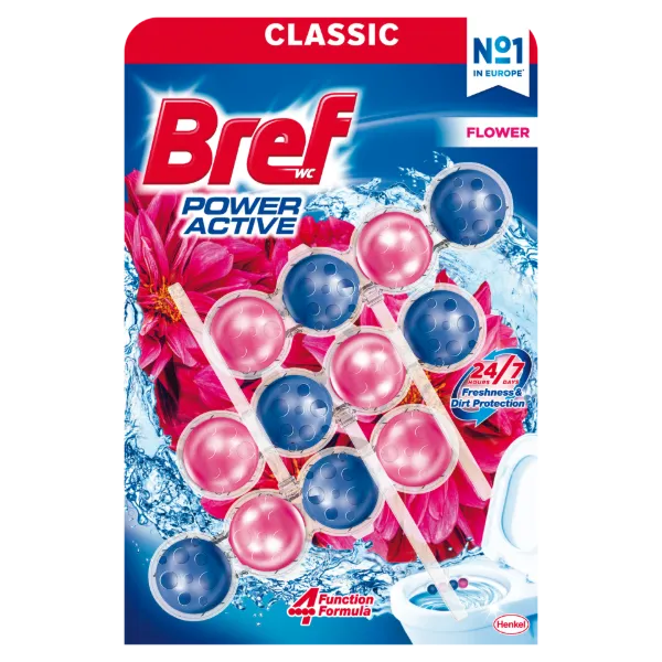 Bref Power Active Flower WC frissítő 3 x 50 g termékhez kapcsolódó kép