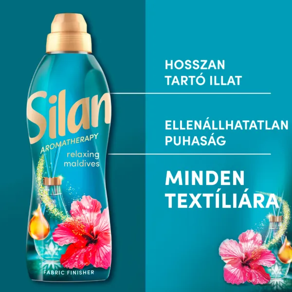 Silan Aromatherapy Relaxing Maldives textilöblítő koncentrátum 62 mosás 1364 ml termékhez kapcsolódó kép