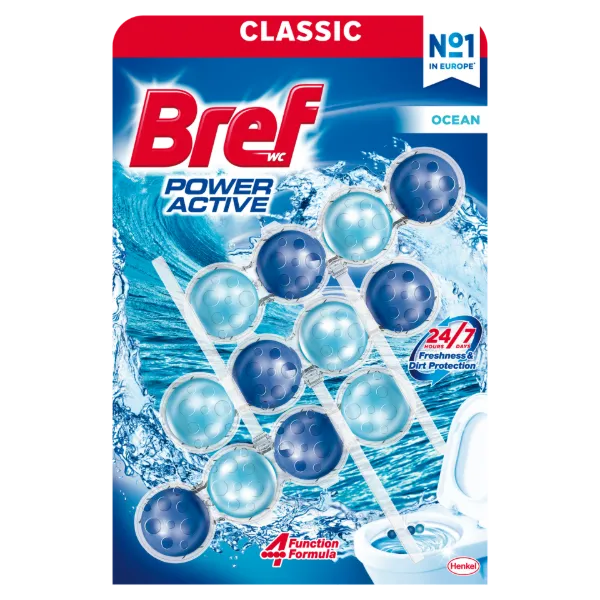 Bref Power Active Ocean WC frissítő 3 x 50 g  termékhez kapcsolódó kép