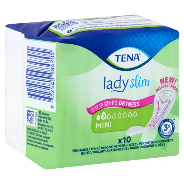 Tena Lady Slim Mini vékony inkontinencia betét 10 db termékhez kapcsolódó kép