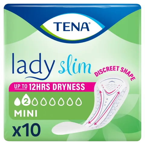 Tena Lady Slim Mini vékony inkontinencia betét 10 db termékhez kapcsolódó kép