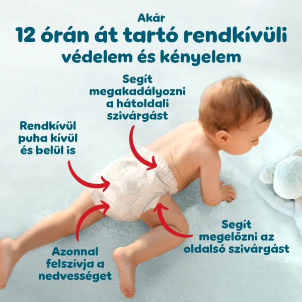 Pampers Premium Care Bugyipelenka, Méret: 6, 31 db Pelenka, 13kg-19kg termékhez kapcsolódó kép
