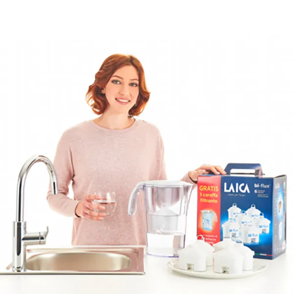 Laica 6 db-os Bi-Flux univerzális szűrőbetét Laica Stream Line vízszűrő kancsóval termékhez kapcsolódó kép