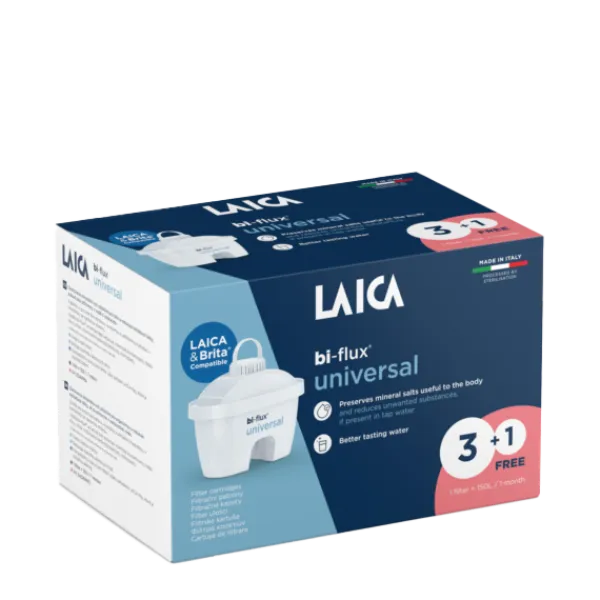 Laica Bi-Flux univerzális SLIM vízszűrőbetét Brita Kompatibilis 3+1 db termékhez kapcsolódó kép