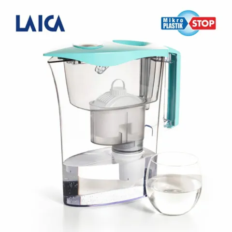 Laica MikroPLASTIK-STOP vízszűrő kancsó, 1 db Bi-Flux univerzális és 1 db MikroPLASTIK-STOP szűrővel termékhez kapcsolódó kép