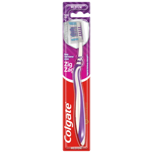 Colgate ZigZag közepes sörtéjű fogkefe 1 db termékhez kapcsolódó kép