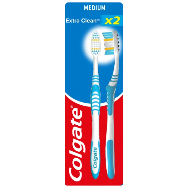 Colgate Extra Clean közepes fogkefe 2 db termékhez kapcsolódó kép