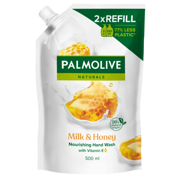Palmolive Naturals Milk & Honey folyékony szappan utántöltő 500 ml termékhez kapcsolódó kép