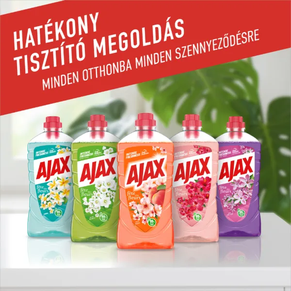 Ajax Fête des Fleurs Barackvirág általános felülettisztítószer 1000 ml termékhez kapcsolódó kép