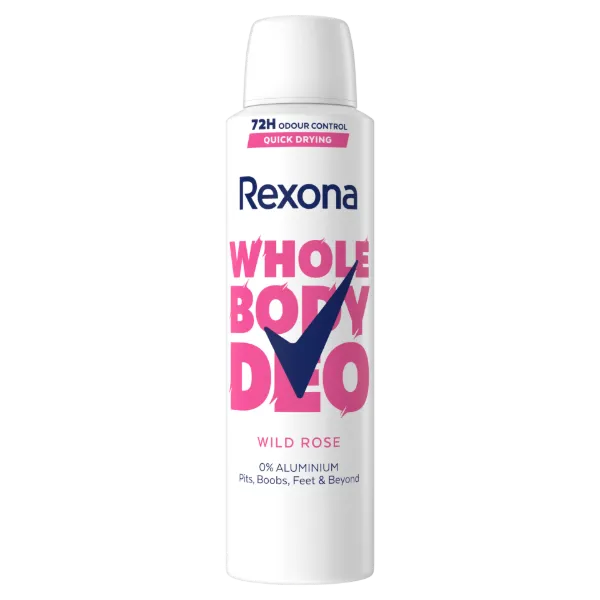 Rexona Whole Body Wild Rose dezodor 150 ml termékhez kapcsolódó kép