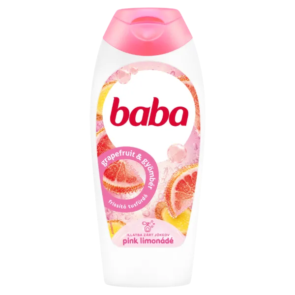 Baba Pink Limonádé frissítő tusfürdő grapefruit és gyömbér illat 400 ml termékhez kapcsolódó kép