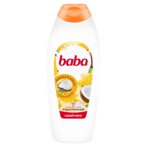 Baba Trópusi Limonádé frissítő tusfürdő ananász és kókusz illat 750 ml termékhez kapcsolódó kép