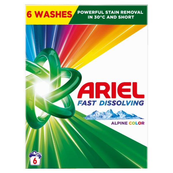 Ariel Alpine Color Mosópor, 330 g, 6 Mosáshoz termékhez kapcsolódó kép