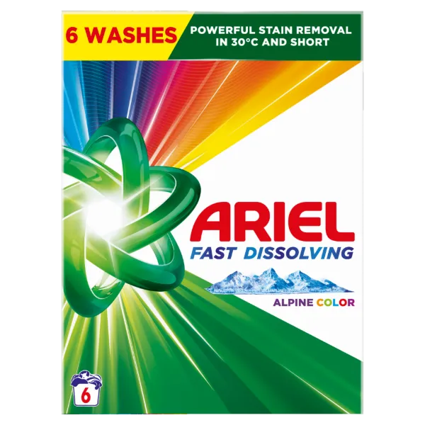 Ariel Alpine Color Mosópor, 330 g, 6 Mosáshoz termékhez kapcsolódó kép