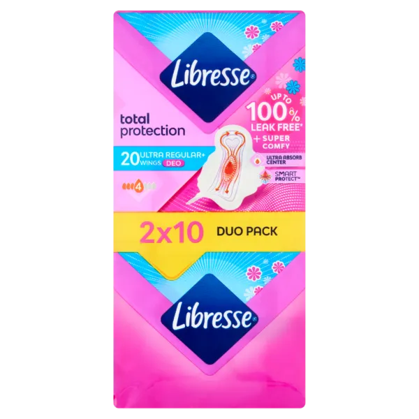 Libresse Ultra Regular+ Deo enyhén illatosított egészségügyi betét 20 db termékhez kapcsolódó kép
