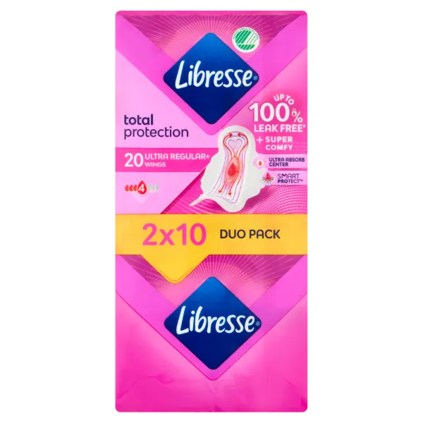 Libresse Ultra Regular+ egészségügyi betét 2 x 10 db termékhez kapcsolódó kép
