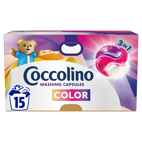Coccolino Color 3in1 mosókapszula 15 mosás 259,5 g termékhez kapcsolódó kép