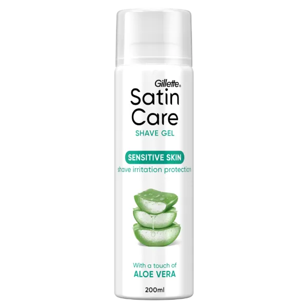Gillette Satin Care Női Borotvazselé, leheletnyi Aloéval az Érzékeny Bőrre, a touch of Aloe Vera ml termékhez kapcsolódó kép