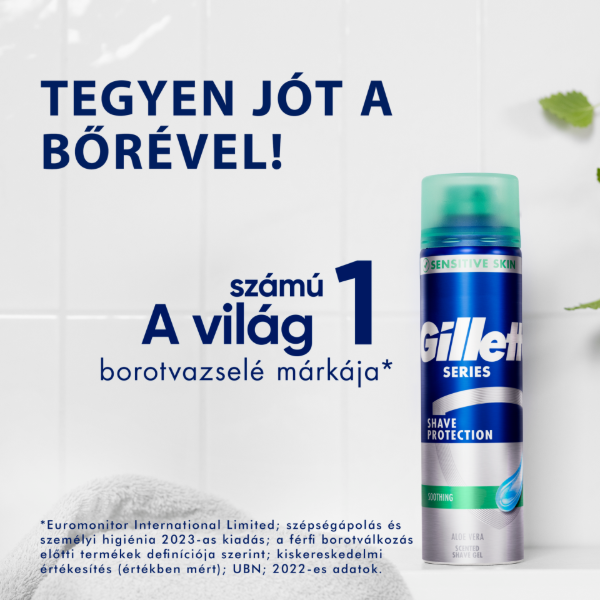 Gillette Series Nyugtató Hatású Borotvazselé Aloe Verával, 200ml termékhez kapcsolódó kép