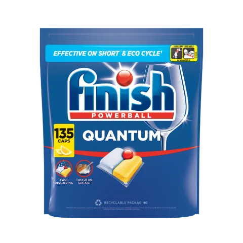 Finish Powerball Quantum All in 1 mosogatógép-kapszula 135 db Lemon termékhez kapcsolódó kép