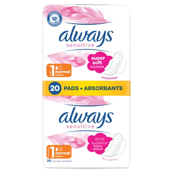 Always Ultra Sensitive Normal Plus (1-es Méret) Egészségügyi Betét , 20 db termékhez kapcsolódó kép