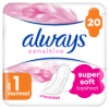 Always Ultra Sensitive Normal Plus (1-es Méret) Egészségügyi Betét , 20 db termékhez kapcsolódó kép