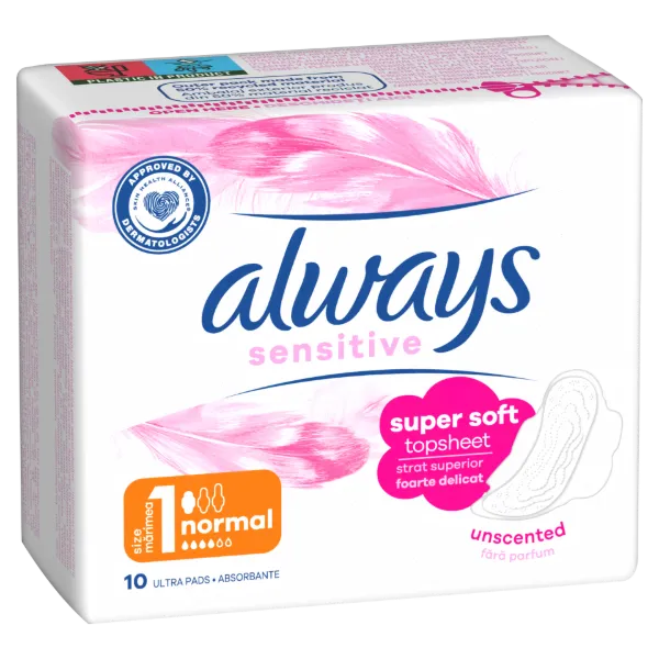 Always Ultra Sensitive Normal Plus (1-es Méret) Egészségügyi Betét, 10 db termékhez kapcsolódó kép