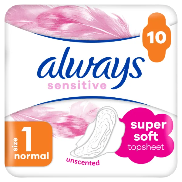 Always Ultra Sensitive Normal Plus (1-es Méret) Egészségügyi Betét, 10 db termékhez kapcsolódó kép