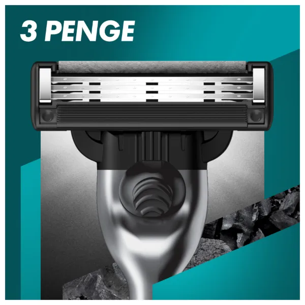 UEFA Champions League Special Edition Gillette Mach3 Charcoal Férfi Borotva, 6 Borotvabetétek termékhez kapcsolódó kép
