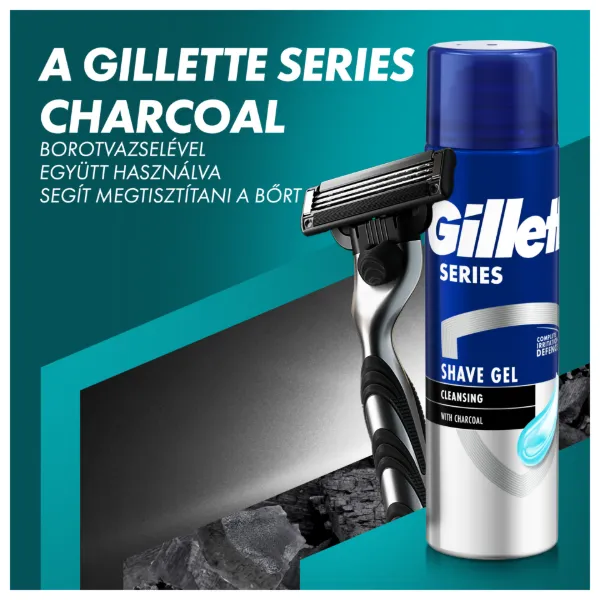 UEFA Champions League Special Edition Gillette Mach3 Charcoal Férfi Borotva, 6 Borotvabetétek termékhez kapcsolódó kép