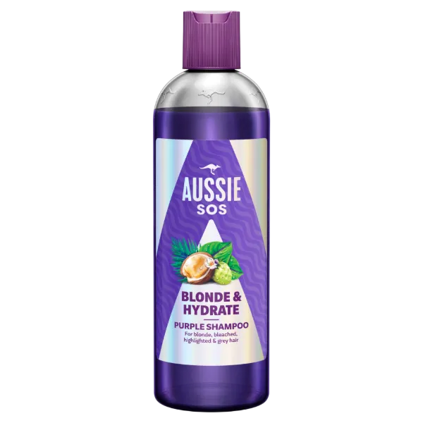 Aussie SOS Blonde & Hydrate Hamvasító Sampon 300ml Szőkített, Melírozott vagy Ősz Hajra termékhez kapcsolódó kép