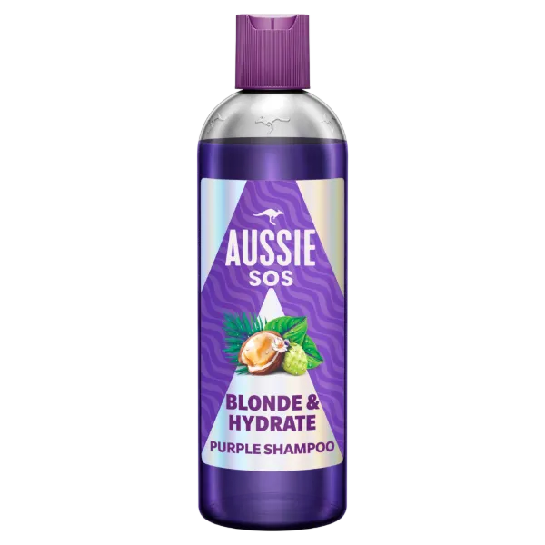 Aussie SOS Blonde & Hydrate Hamvasító Sampon 300ml Szőkített, Melírozott vagy Ősz Hajra termékhez kapcsolódó kép