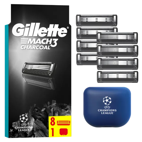 Gillette Mach3 Charcoal Férfi Borotvabetétek, 8 3 Pengés Borotvabetétek termékhez kapcsolódó kép