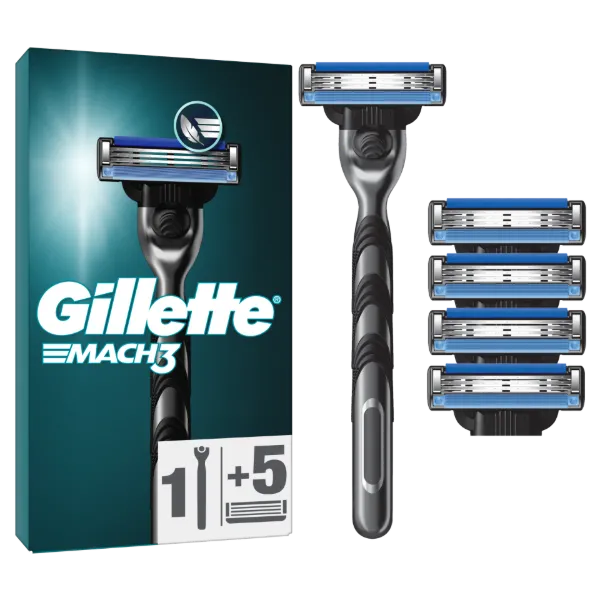Gillette Mach3 Férfi Borotva, 1 db Gillette 3 Pengés Borotva, Gillette Borotvabetétek termékhez kapcsolódó kép