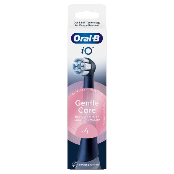 Oral-B iO Series Gentle Care, Fekete, Eredeti Fogkefefej, Érzékeny Fogínyhez, 4 termékhez kapcsolódó kép