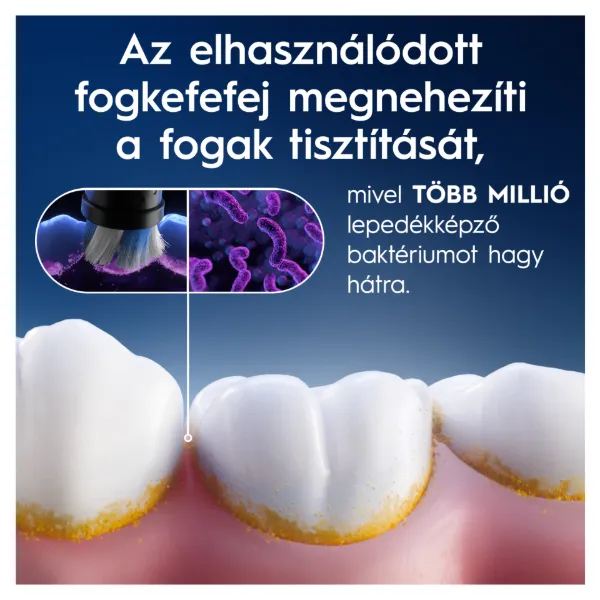 Oral-B iO Series Radiant White, Fekete, Eredeti Fogfehérítő Fogkefefej, 4 termékhez kapcsolódó kép