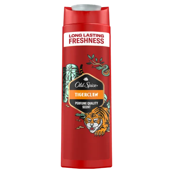 Old Spice Tigerclaw Férfi 3 az 1-ben Sampon és Tusfürdő, 400 ml termékhez kapcsolódó kép
