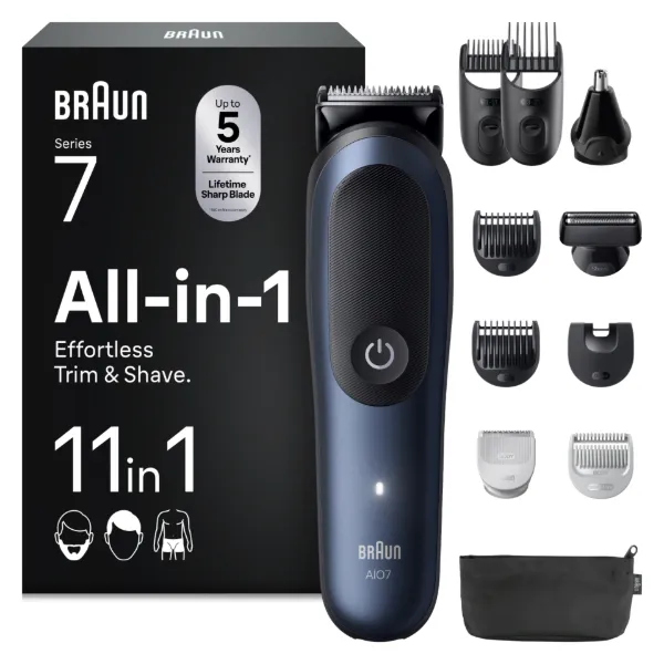 Braun Multifunkciós Series 7, 11 az 1-ben Szőrtelenítőkészlet, AutoSense, AIO7540 termékhez kapcsolódó kép