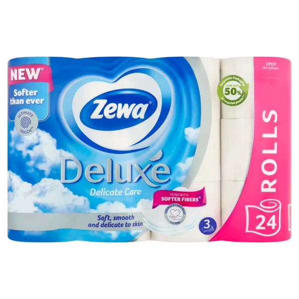 Zewa Deluxe Delicate Care toalettpapír 3 rétegű 24 tekercs termékhez kapcsolódó kép
