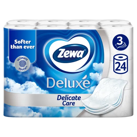 Zewa Deluxe Delicate Care toalettpapír 3 rétegű 24 tekercs termékhez kapcsolódó kép