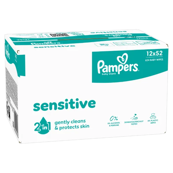 Pampers Fresh Clean Baby Nedves Törlőkendő, 12 Csomag x 52 Törlőkendő db Baba Nedves Törlőkendő termékhez kapcsolódó kép