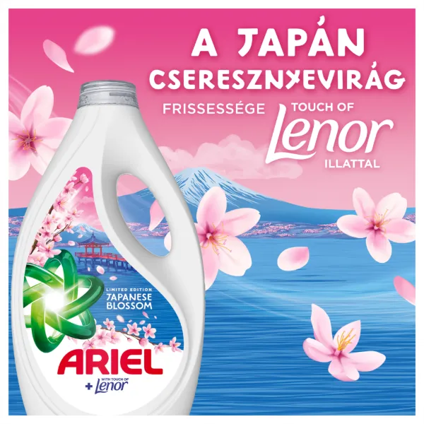 Ariel Folyékony Mosószer, 90 Mosáshoz, Japanese Blossom termékhez kapcsolódó kép