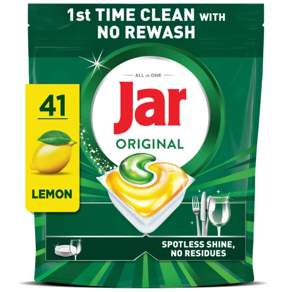 Jar Original Mosogatókapszula, Lemon, , 41 Mosogatókapszula, Újramosogatás Nélkül termékhez kapcsolódó kép