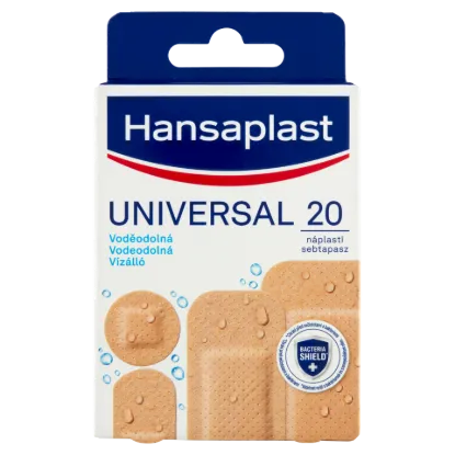 Hansaplast Universal vízálló sebtapasz kisebb sebek, horzsolások és vágások lefedésére 20 db termékhez kapcsolódó kép